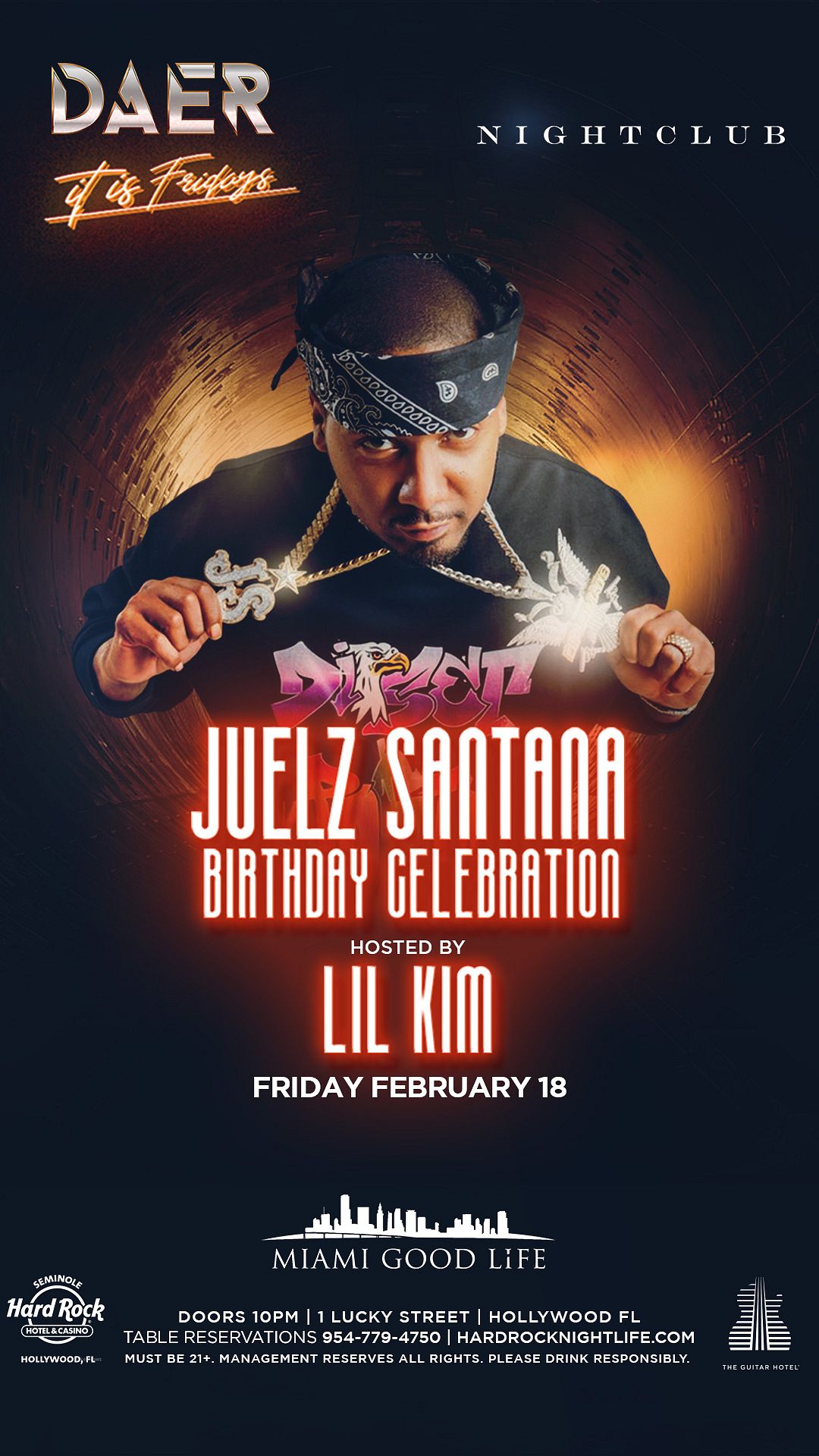 Juelz Santana Birthday Celebration | LIL KIM Host Tickets at DAER Nightclub  South Florida in Hollywood by DAER Nightclub South Florida | Tixr
