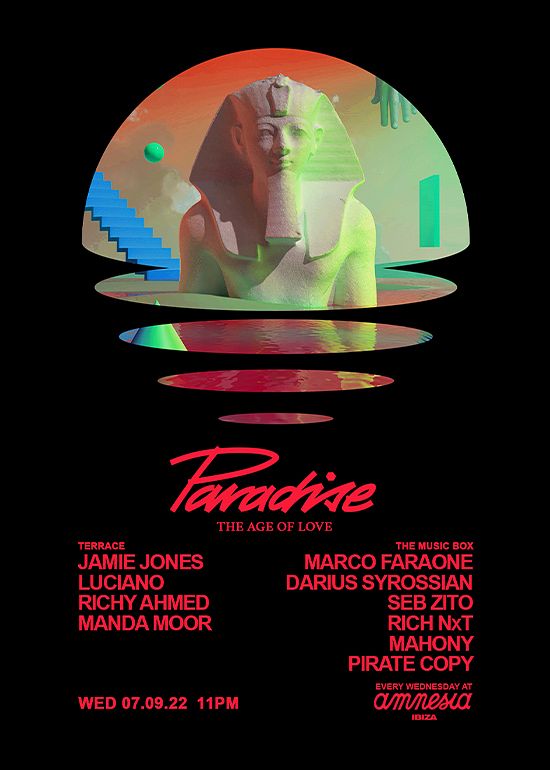 PARADISE Tickets at AMNESIA in by Paradise Tixr