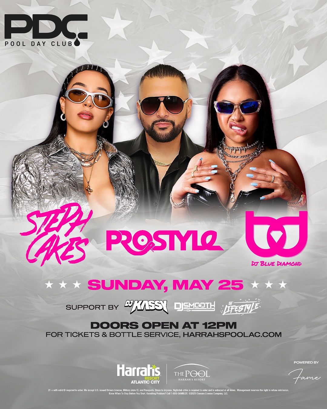 Memorial Day Sunday at The Pool at Harrah's Resort Atlantic City Sunday, May 25, 2025