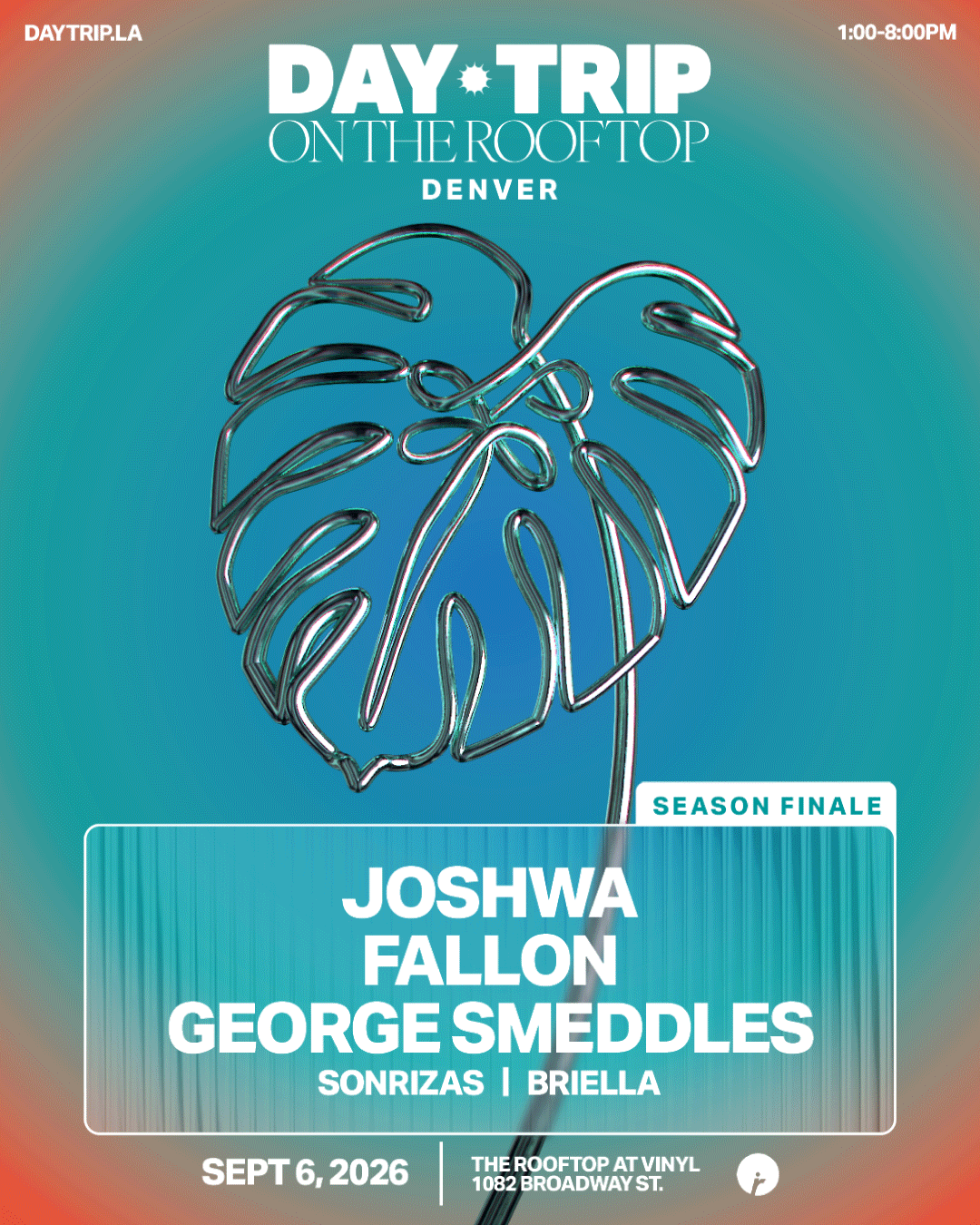 JOSHWA, FALLON, GEORGE SMEDDLES Tickets at Club Vinyl in Denver by