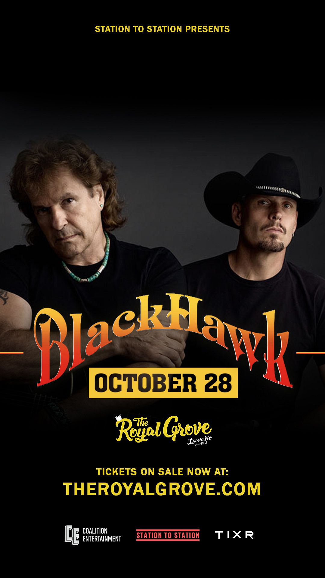 BlackHawk at The Royal Grove Tickets at The Royal Grove in Lincoln by