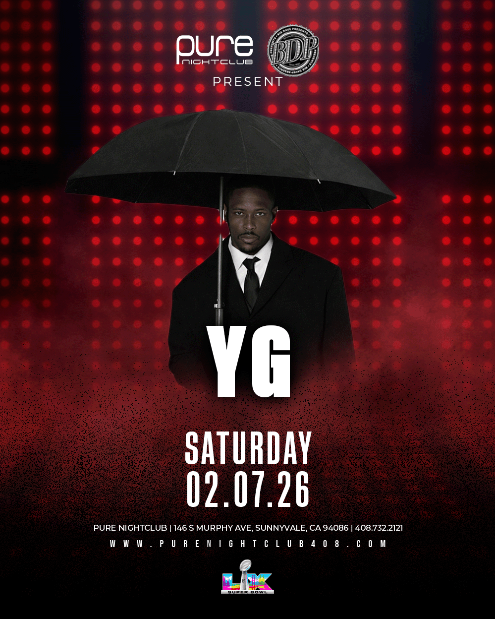 YG Tickets at Pure Nightclub in Sunnyvale by Pure Nightclub | Tixr