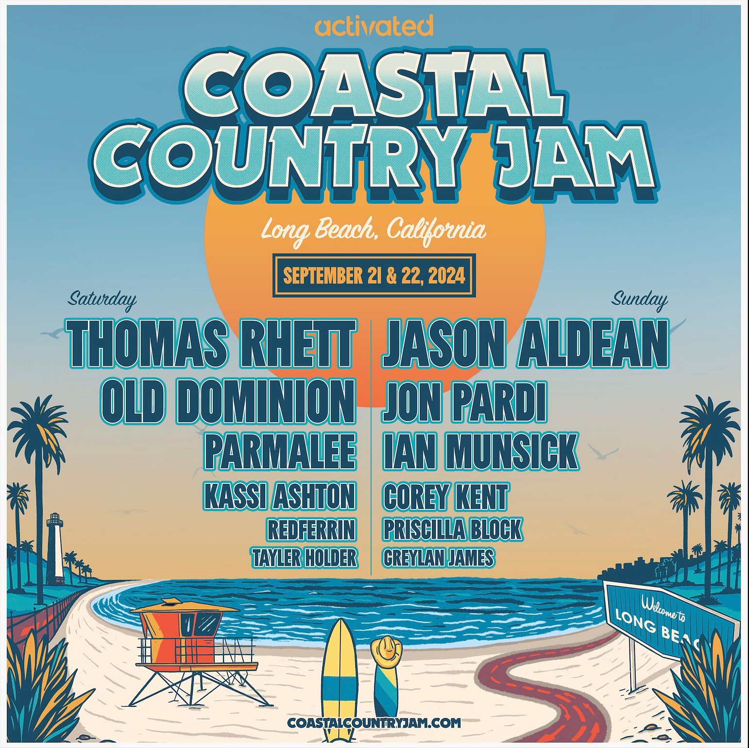 Coastal Country Jam 2024 Charging Locker Rentals Tickets at Marina Green Park in Long Beach by