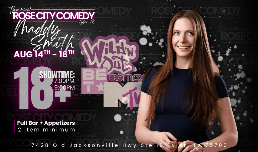 MADDY SMITH Tickets at Rose City Comedy in Tyler by Rose City Comedy ...