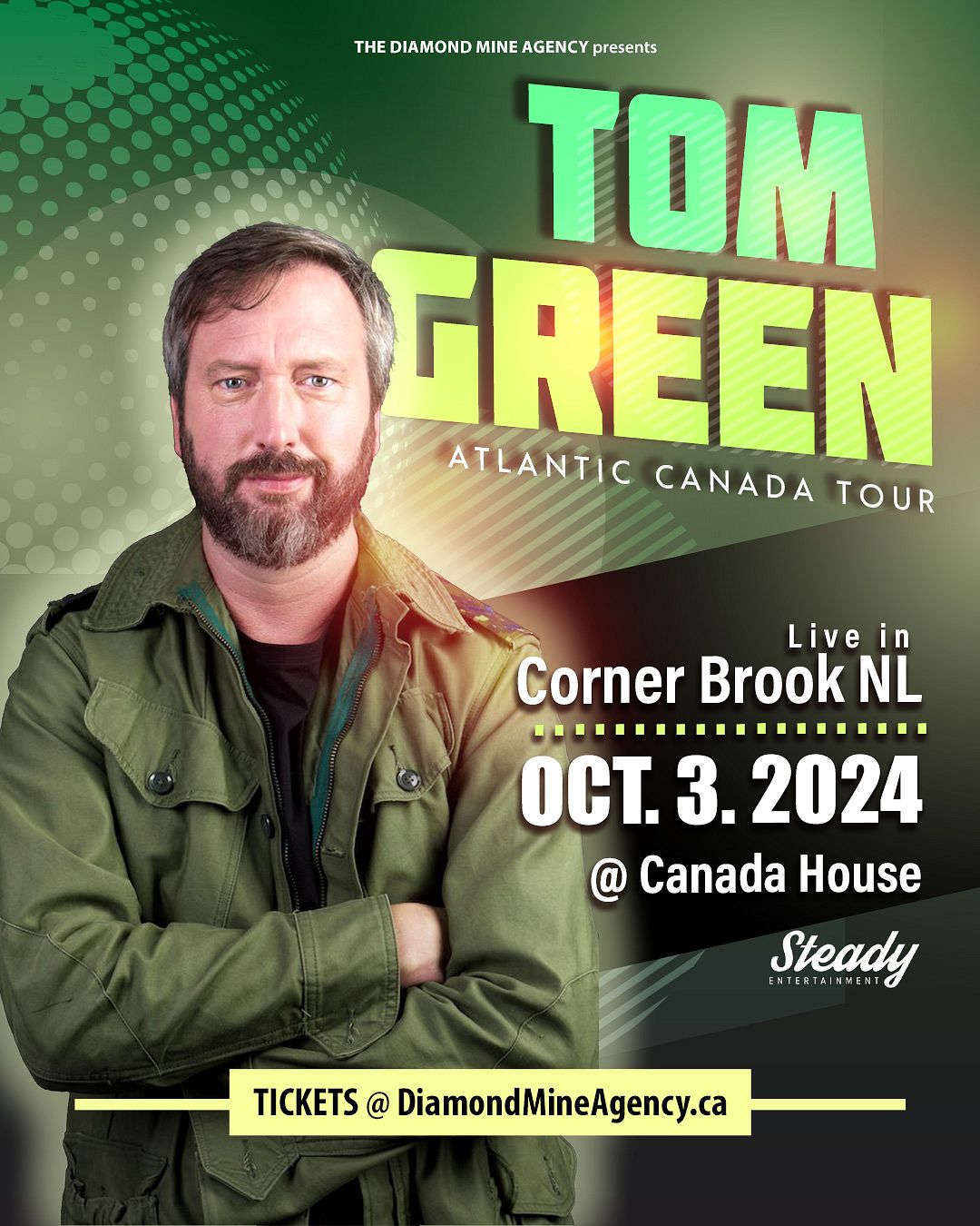 Tom Green Live in Corner Brook Tickets at Corner Brook Civic Center ...