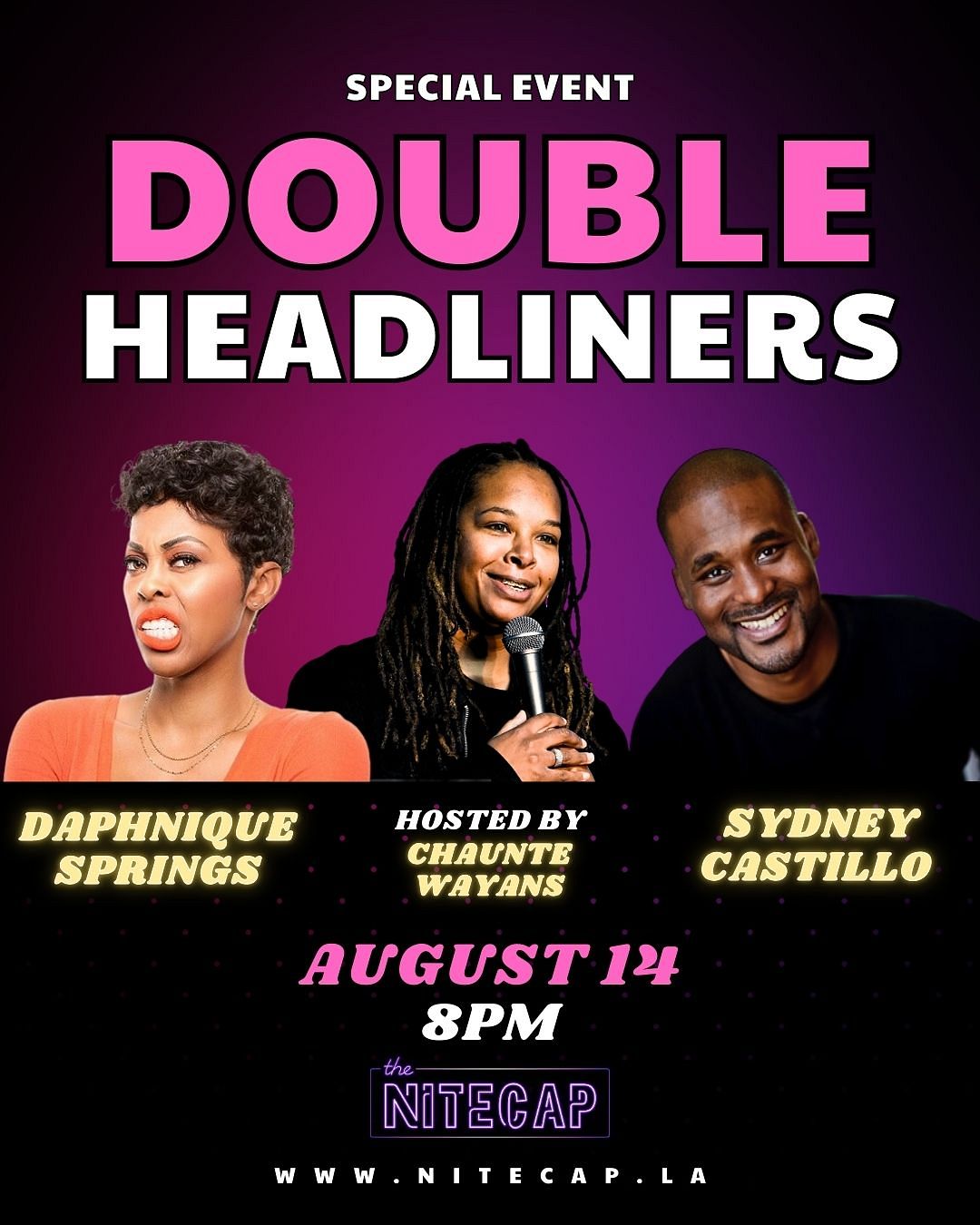 Special event: Daphnique Springs and Sydney Castillo Tickets at The Nitecap  in Burbank by The Nitecap | Tixr