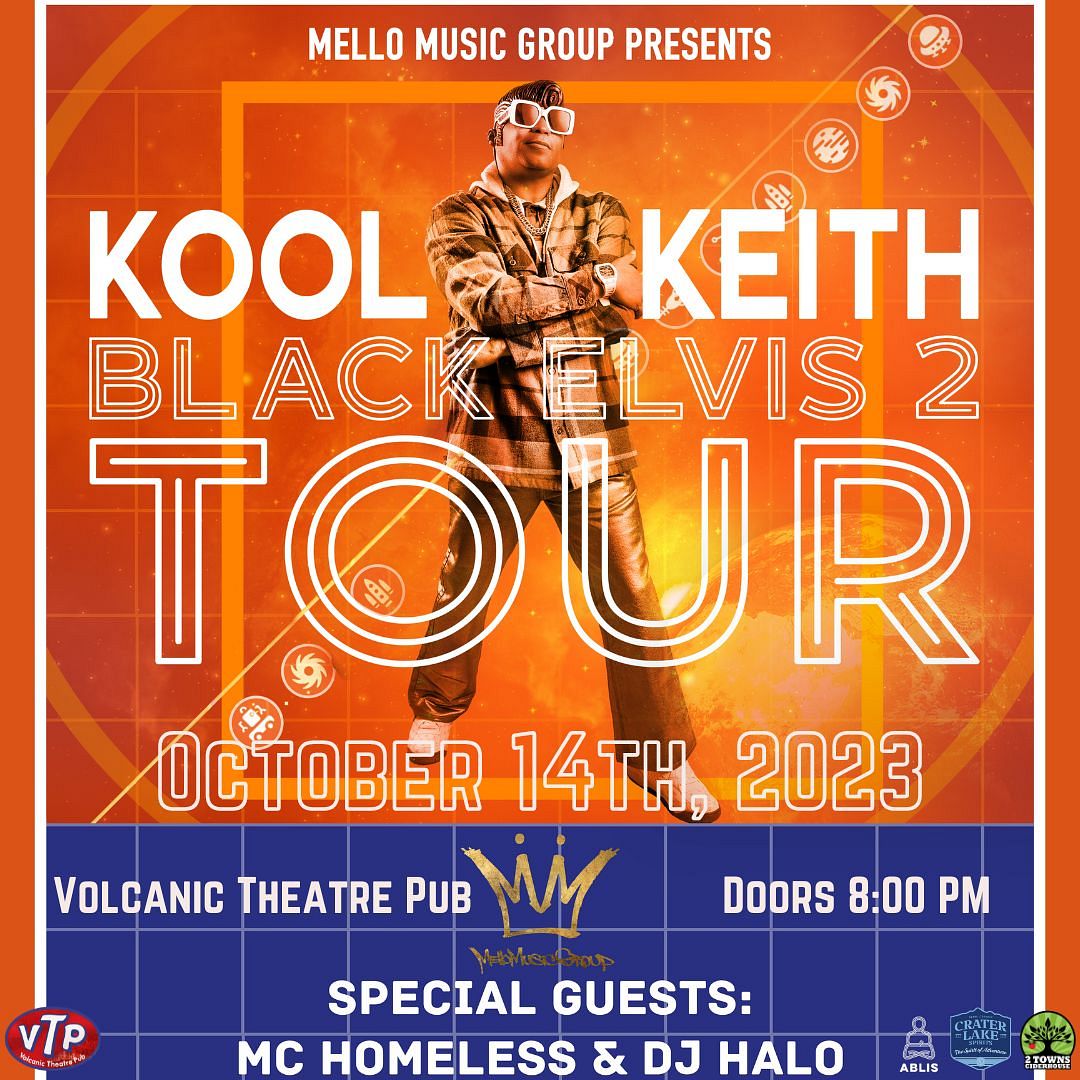 Kool Keith Tickets at Volcanic Theater Pub in Bend by Volcanic Theatre ...