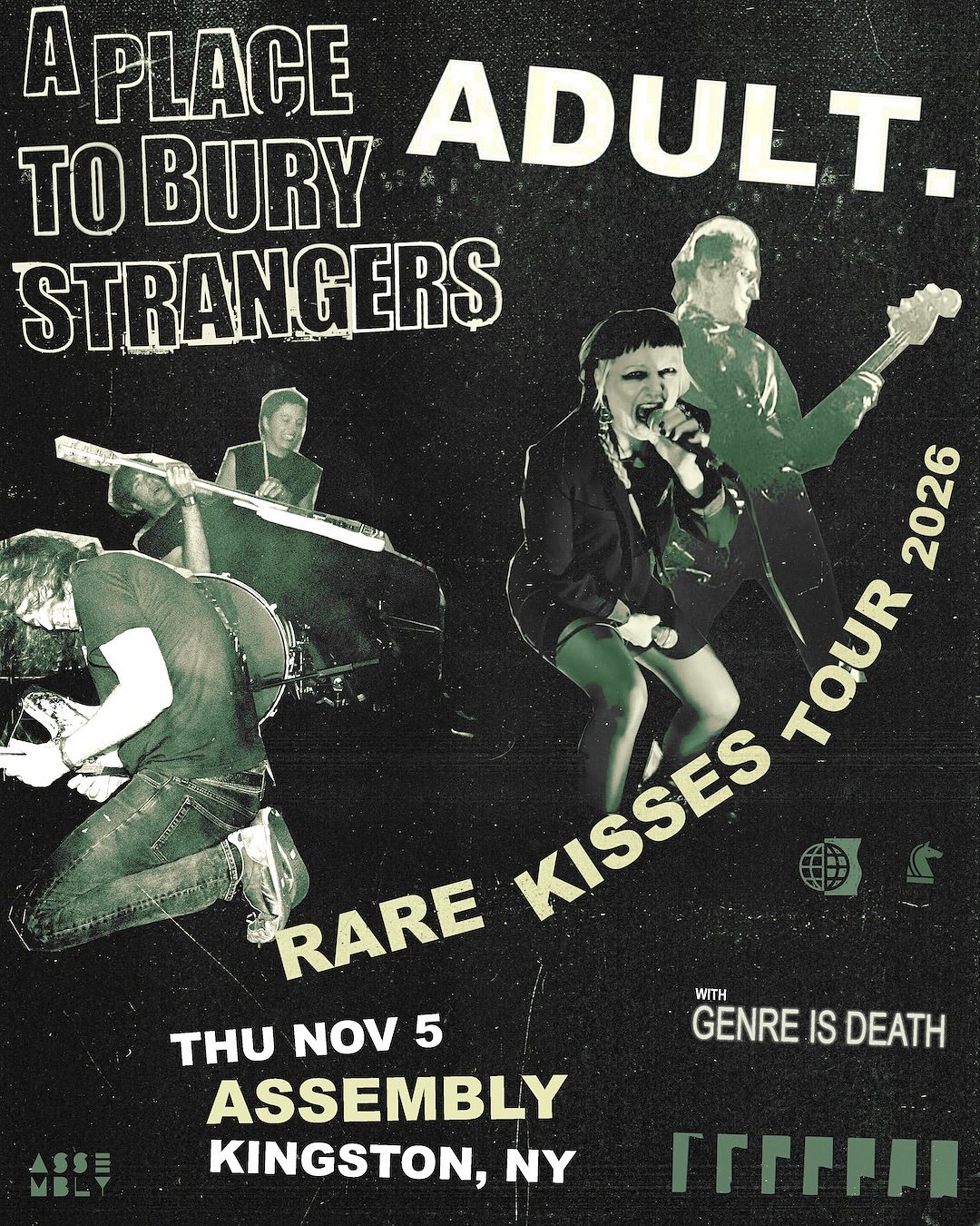 ADULT. & A Place To Bury Strangers Tickets at Assembly in Kingston
