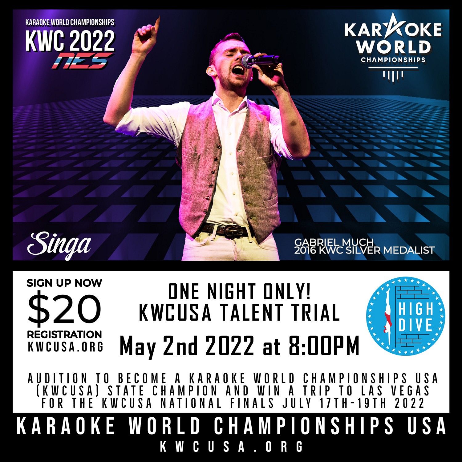 KARAOKE WORLD CHAMPIONSHIP VENUE FINALS Tickets at High Dive in Seattle