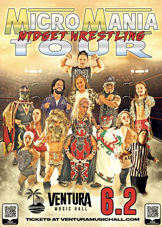 Micro Mania Midget Wrestling Tickets at Ventura Music Hall in Ventura