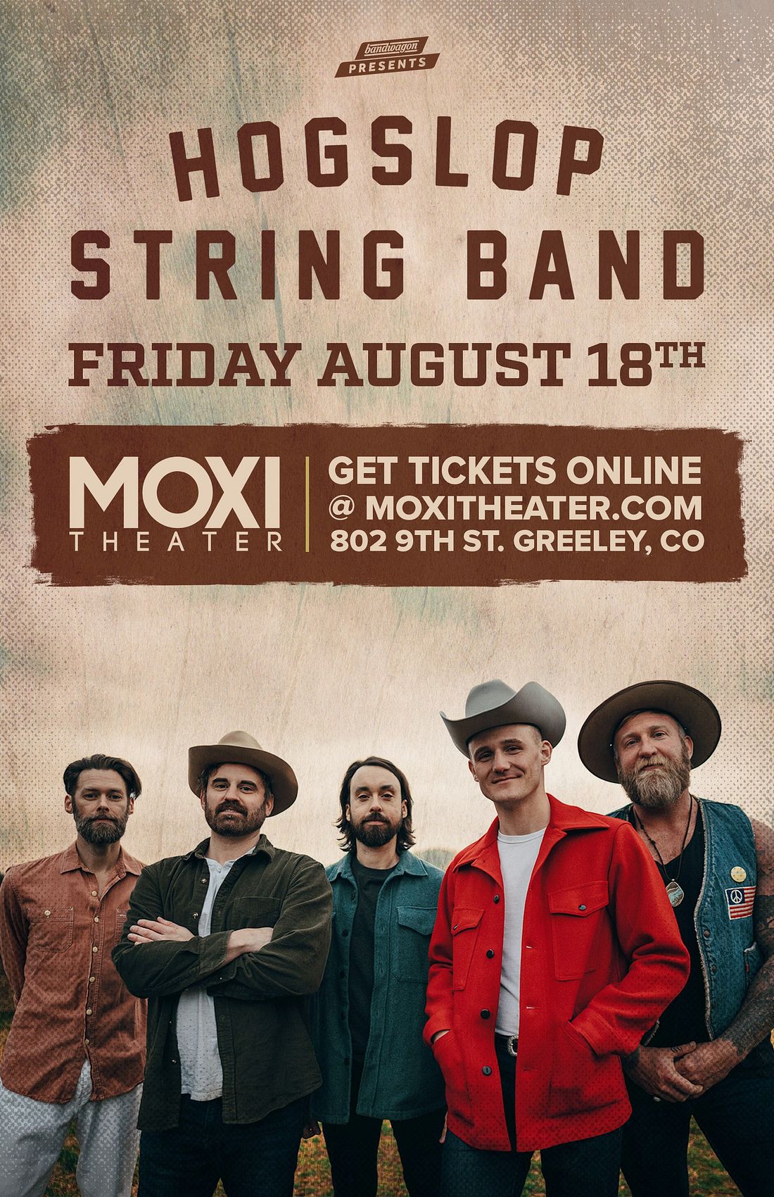 Hogslop String Band at Moxi Theater Tickets at Moxi Theater in Greeley ...