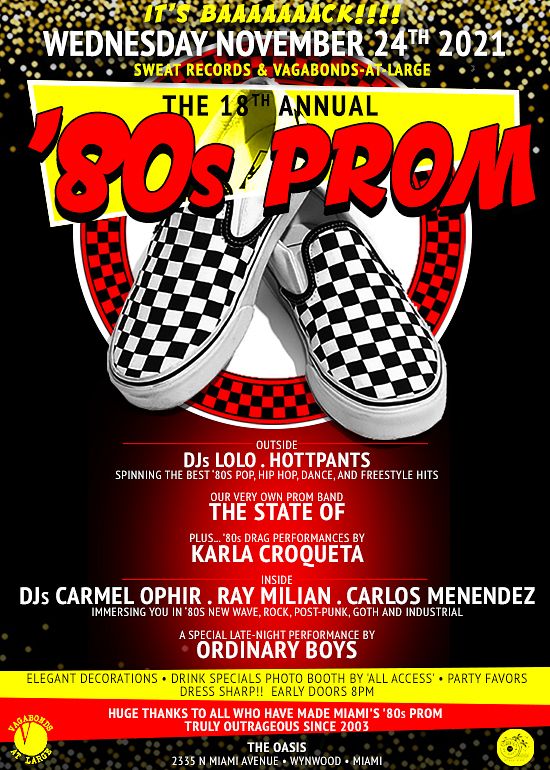 The 18th Annual 80s Prom! Tickets at Oasis Wynwood in Miami by Oasis