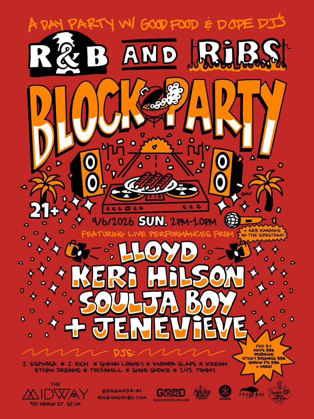 R&B and RIBS Block Party with Lloyd, Keri Hilson, Soulja Boy event image