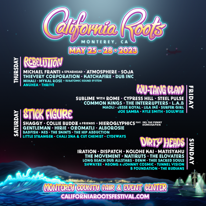 California Roots Music and Arts Festival 2023 Tickets at Monterey