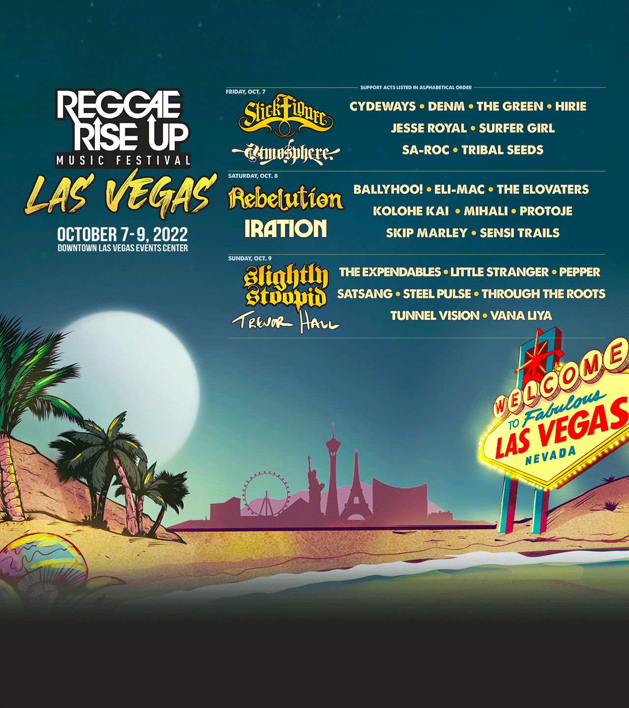 Reggae Rise Up Vegas Festival 2022 Tickets at Downtown Las Vegas Events