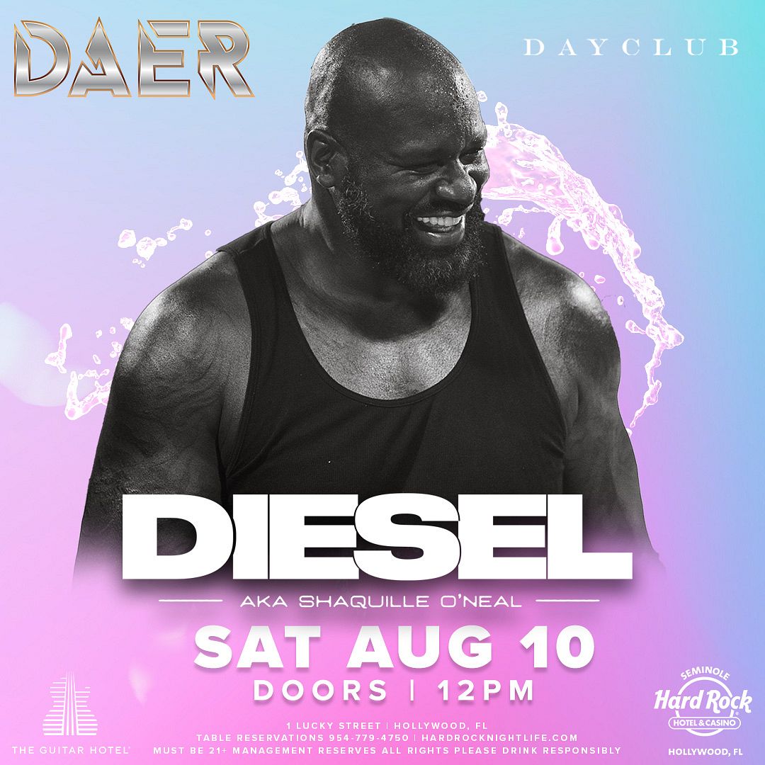 DJ DIESEL DAER Tickets at DAER South Florida in