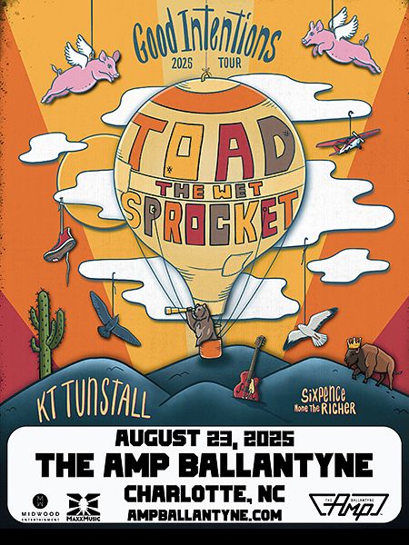 TOAD THE WET SPROCKET + KT TUNSTALL + SIXPENCE NONE THE RICHER