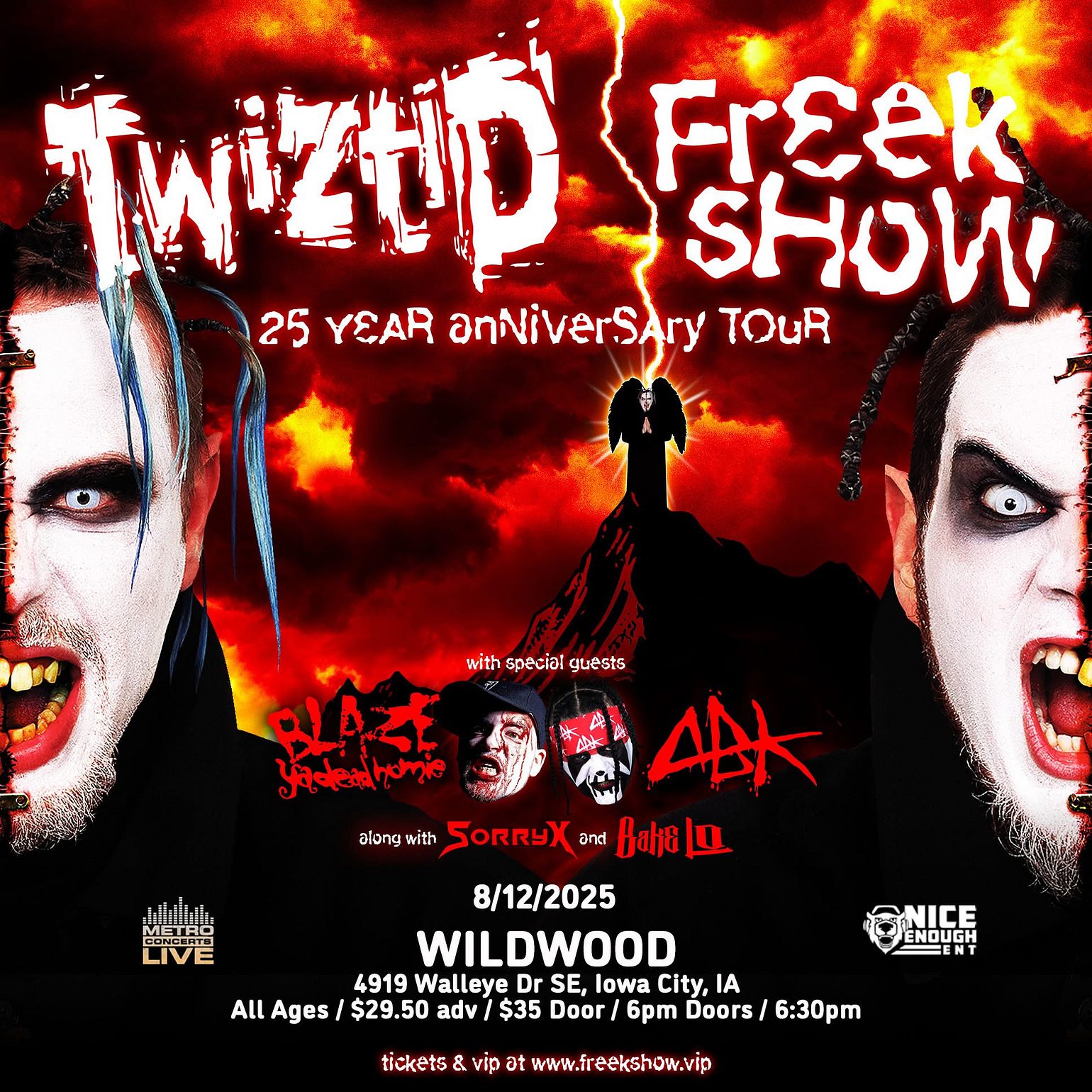 TWIZTID - Freak Show 25 Year Anniversary Tour Tickets at Wildwood