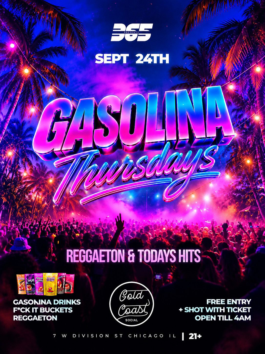 GASOLINA THURSDAYS (21+) flyer