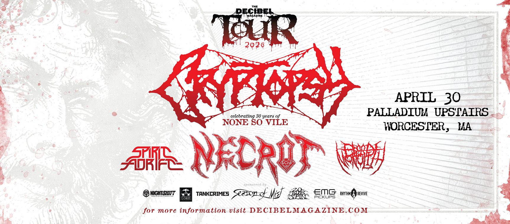 The Decibel Magazine Tour 2026 Tickets at The Palladium Upstairs
