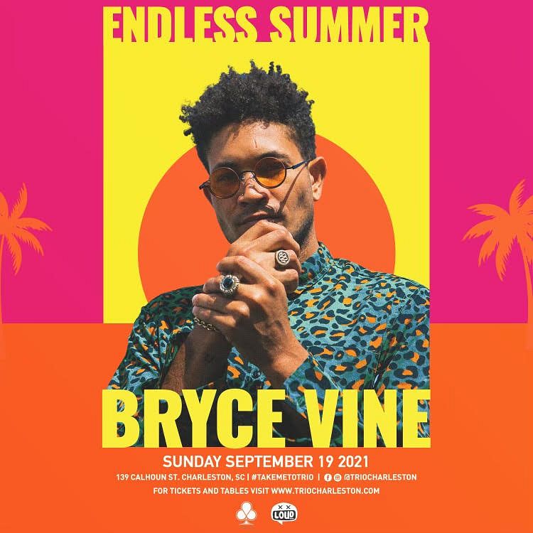 Bryce Vine Tickets at Trio in Charleston by Loud Crowd Charleston Tixr