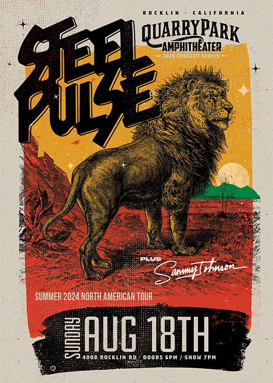 Steel Pulse with Sammy Johnson Tickets at Quarry Park Amphitheater in ...