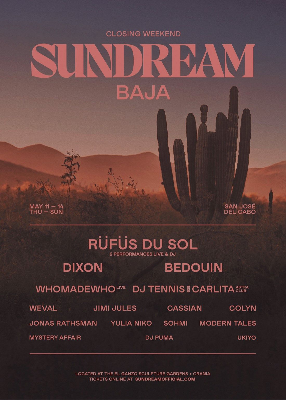 SUNDREAM BAJA CLOSING WEEKEND Tickets at El Ganzo Sculpture Gardens