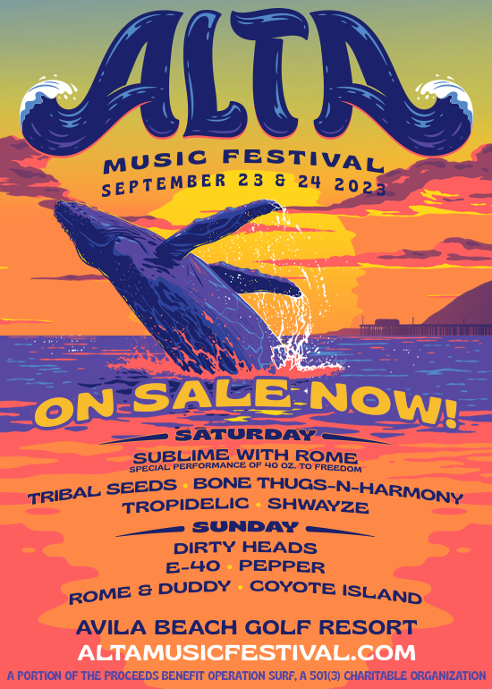 Alta Music Festival 2023 (Sep 23 24, Avila Beach CA ) r/calireggae
