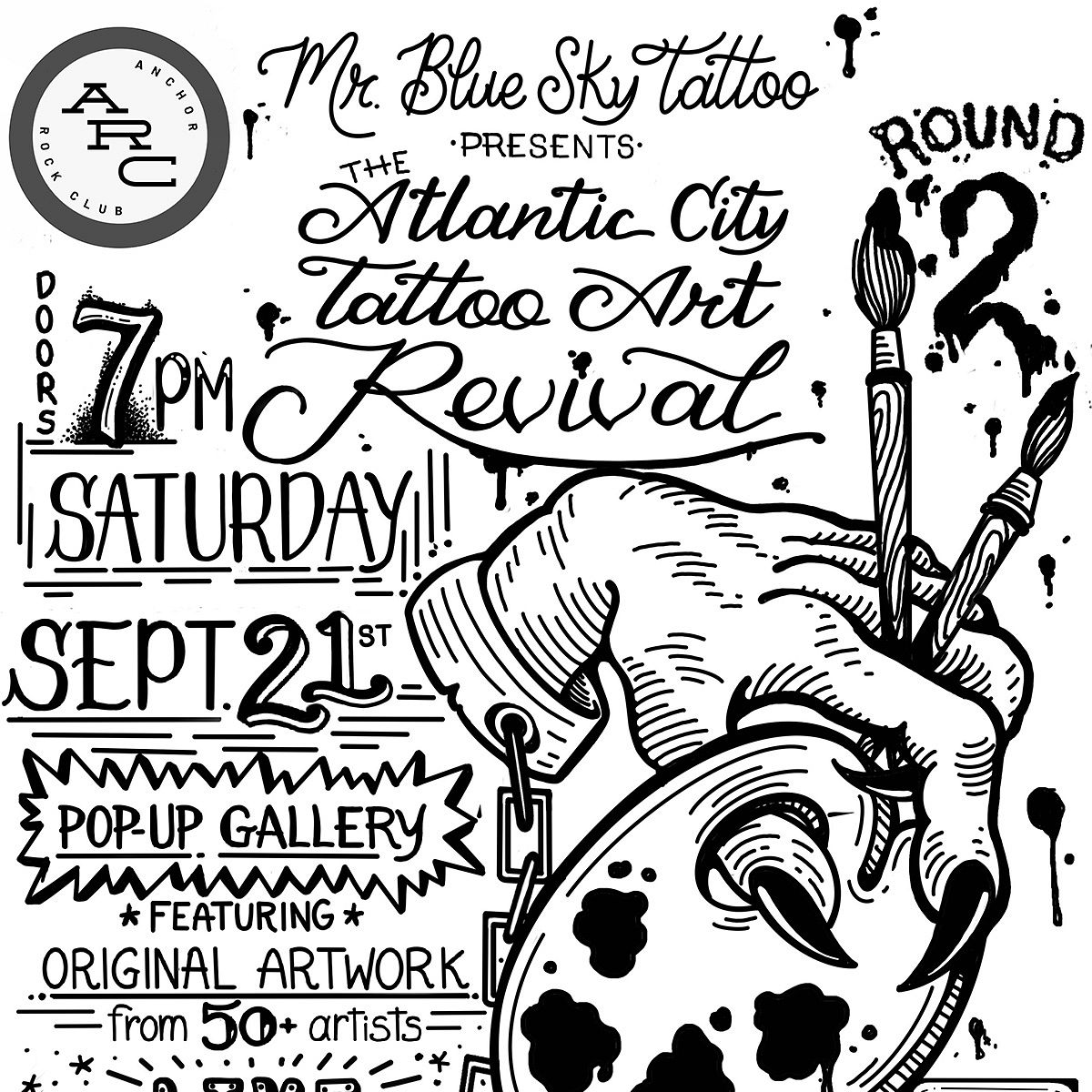 Atlantic City Tattoo Art Revival Tickets at Anchor Rock Club in ...