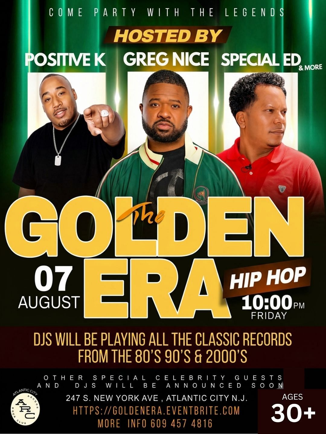 The Golden Era of Hip Hop featuring… Tickets | Tixr