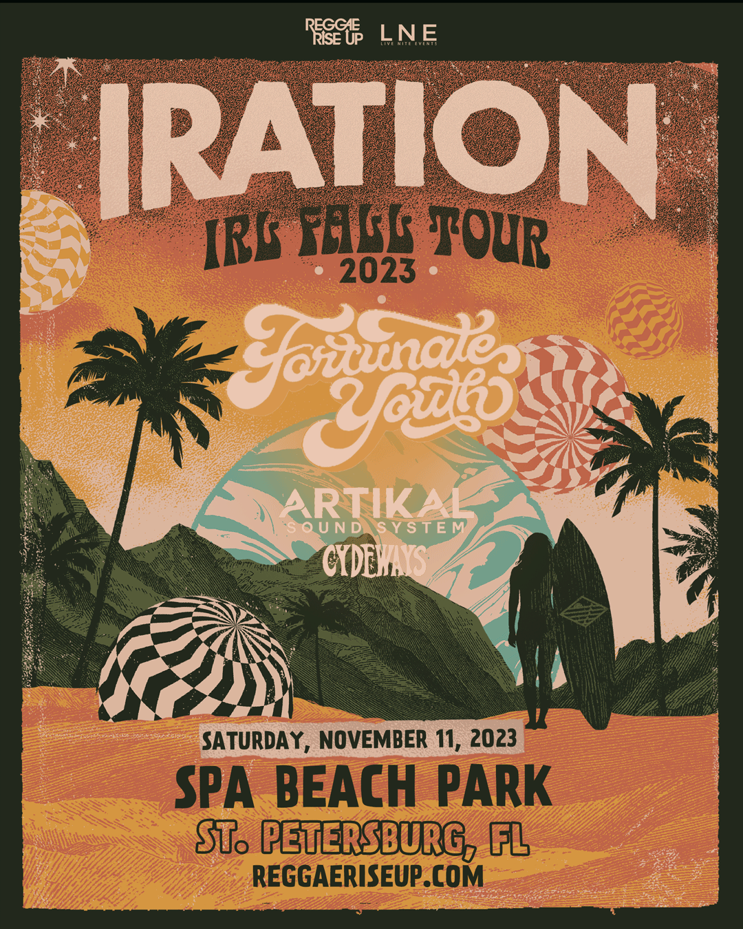 Iration IRL Fall Tour 2023 at Spa Beach Park Tickets at Spa Beach Park