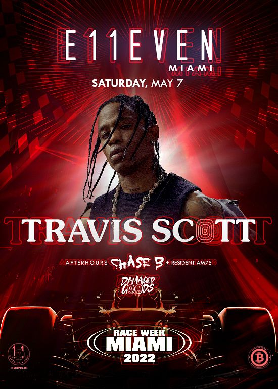 TRAVIS SCOTT Tickets at E11EVEN Miami in Miami by 11 Miami Tixr