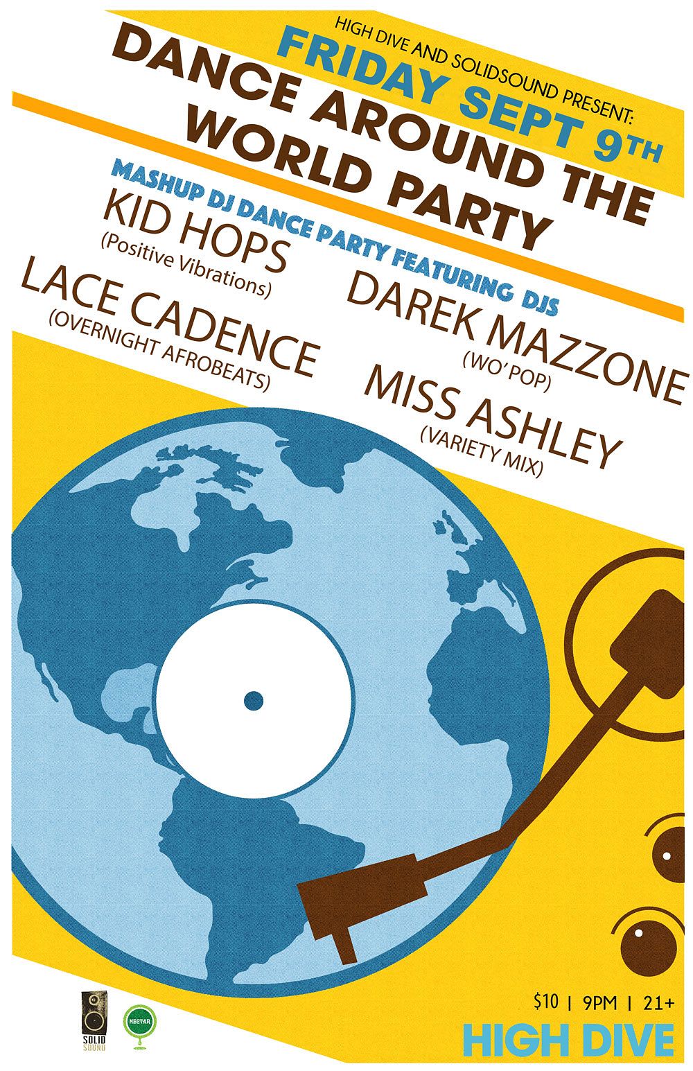 DANCE AROUND THE WORLD Global Dance Party Tickets at High Dive in