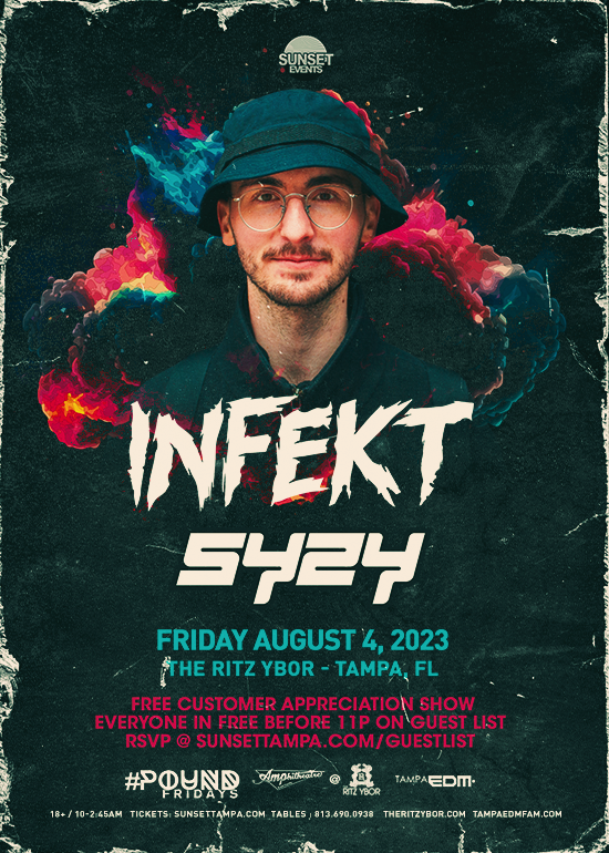 INFEKT Tickets at The Ritz Ybor in Tampa by Sunset Events | Tixr