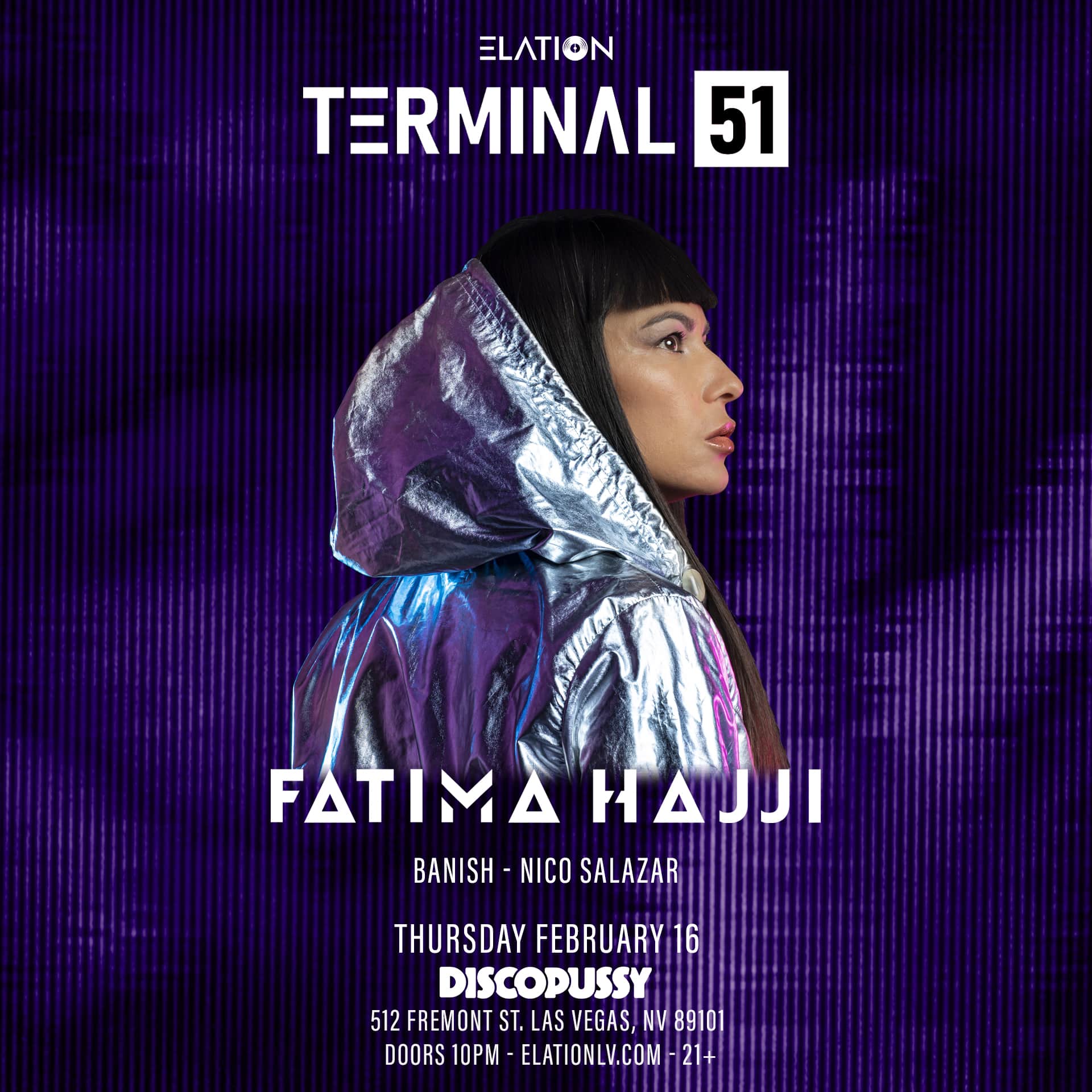 DP Terminal 51 w/ FATIMA HAJJI Tickets at Discopussy in Las Vegas by Corner Bar Management LLC