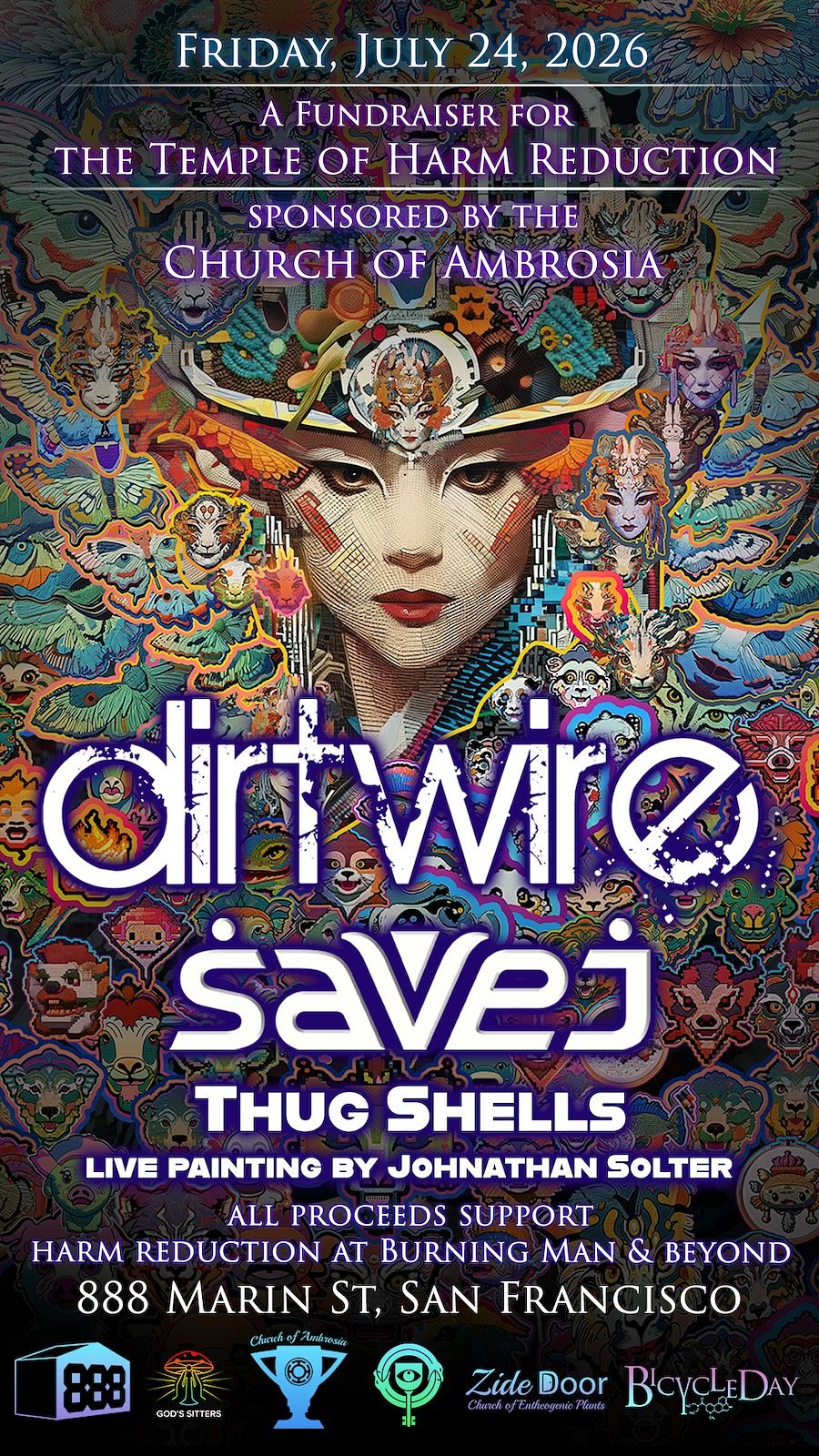 SF・ファンタジー・ホラー DISTURBANCE AT LARS STEAD Dirtwire, Savej & Thug Shells at 888 Garage Tickets at The Midway
