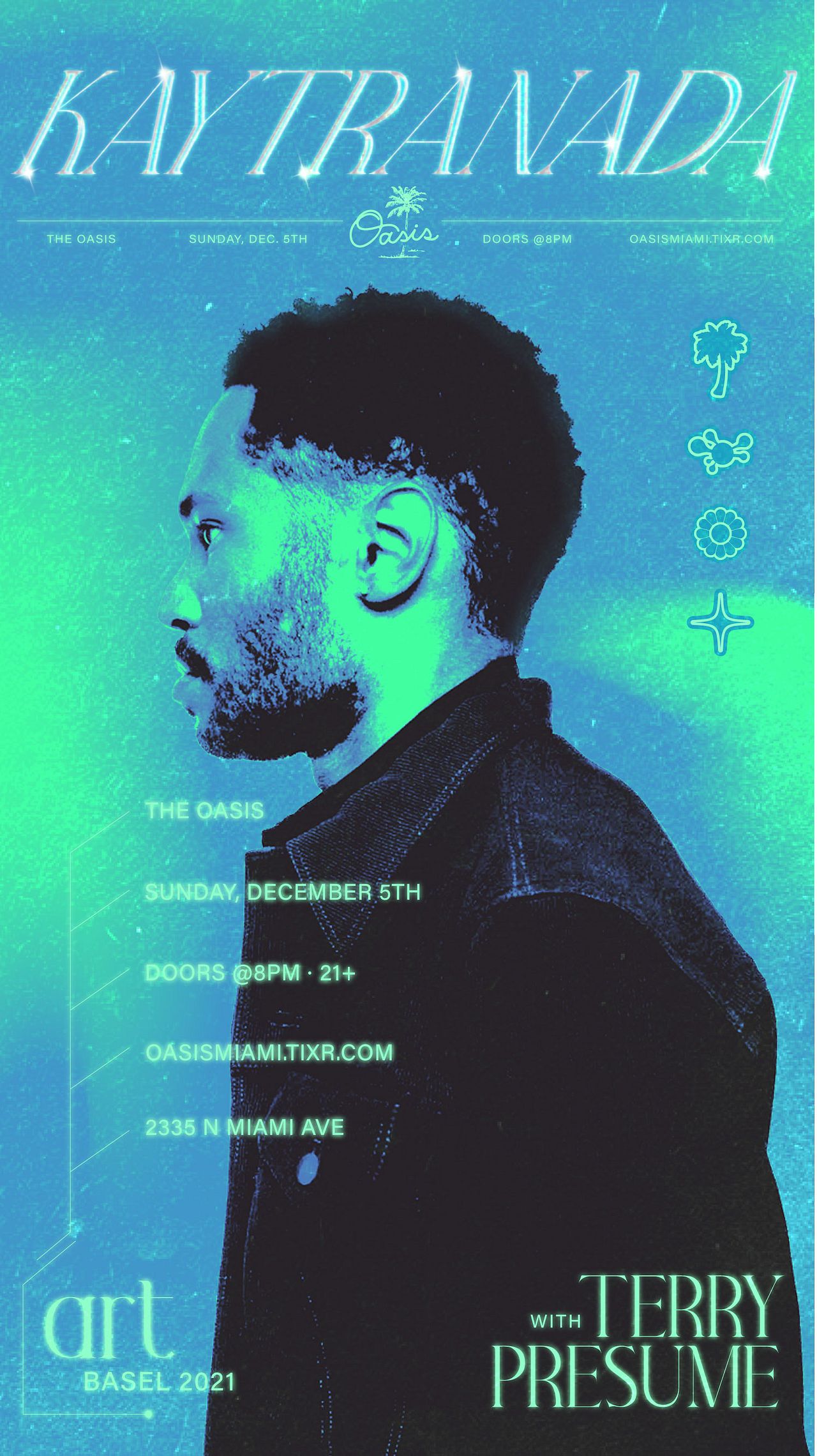 Kaytranada Art Basel Tickets at Oasis Wynwood in Miami by Oasis