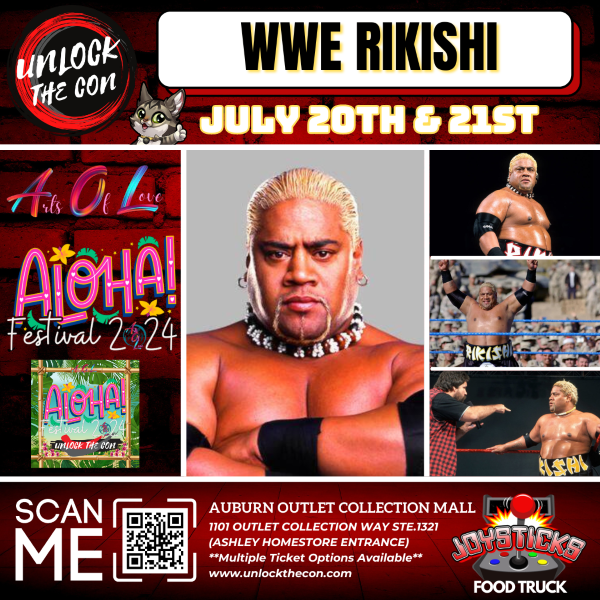 Aloha Festival Presents WWE HOF RIKISHI Tickets at Auburn Outlet Mall