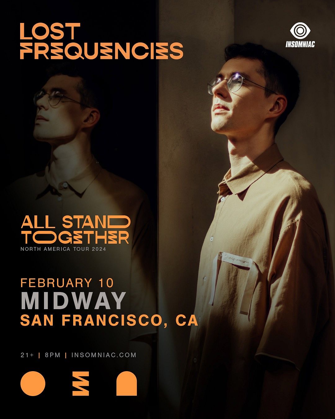 Insomniac Presents Lost Frequencies All Stand Together Tour 10 FEB 2024