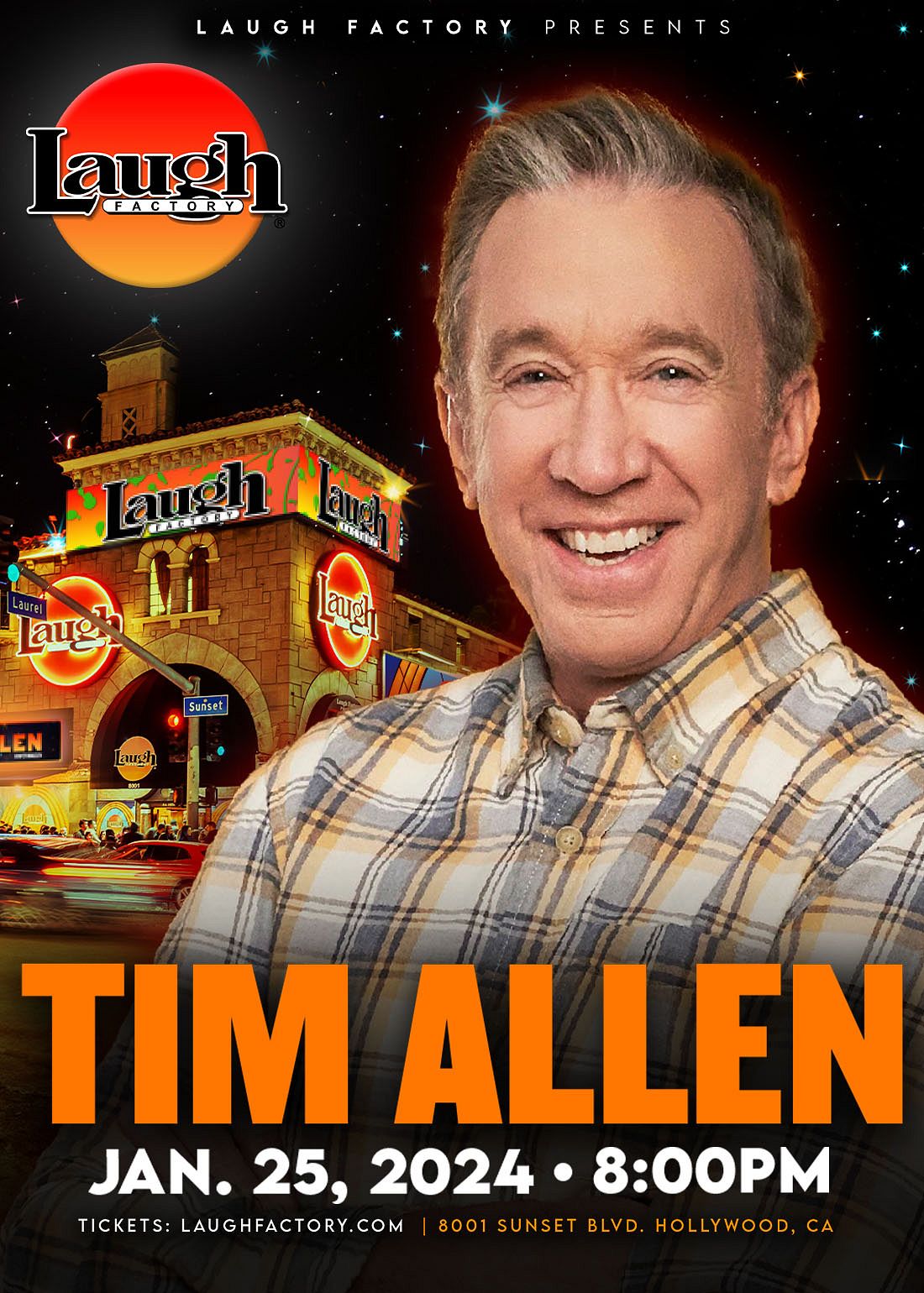 Tim Allen Live! Tickets at Laugh Factory Hollywood in Los Angeles by