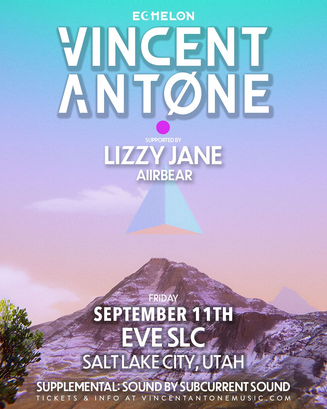 Vincent Antone w. Lizzy Jane Tickets at Eleven SLC in Salt Lake