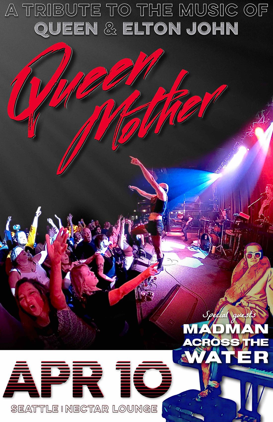 QUEEN MOTHER with Madman Across The Water Tickets at Nectar Lounge