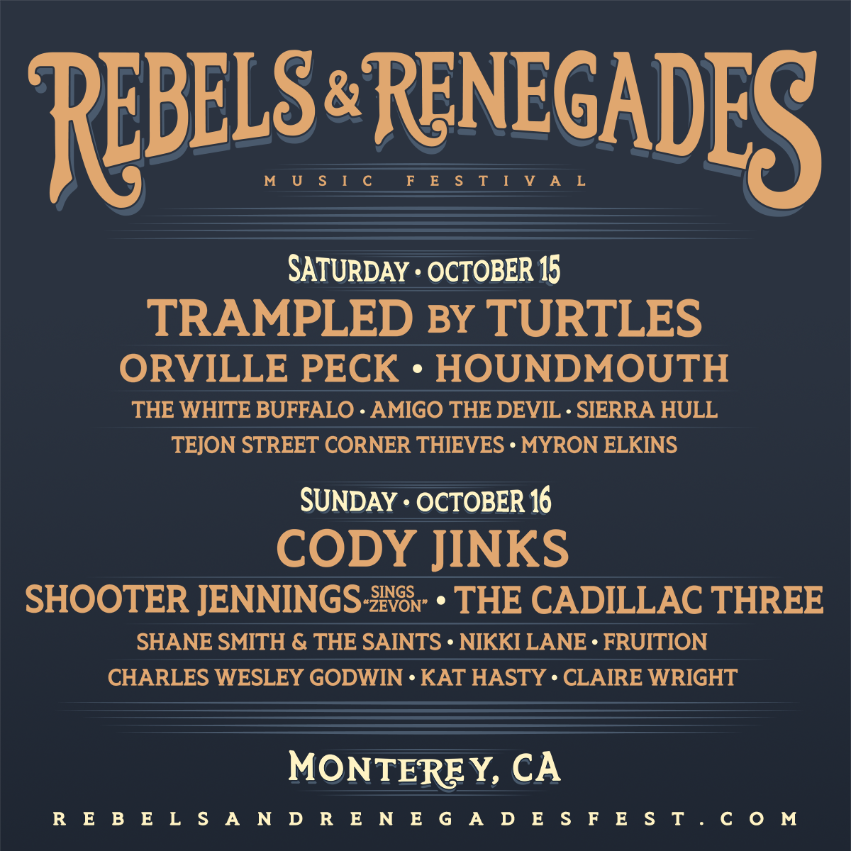 Rebels & Renegades Music Festival Tickets at Monterey County Fair and