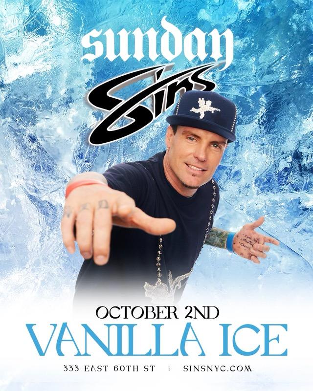SINS Vanilla Ice Tickets at Sapphire 60 in New York by Sapphire Tixr