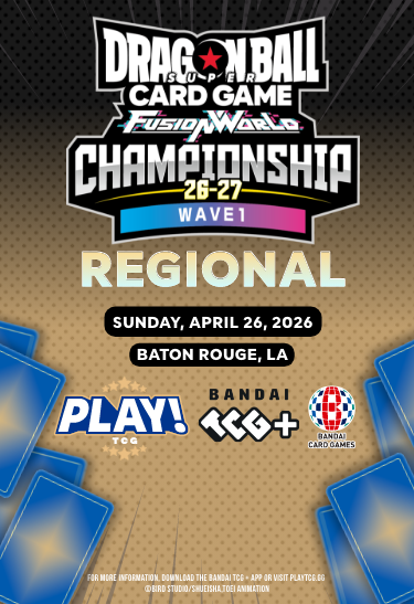 Dragon Ball Super Card Game Fusion World Regional 04.26.2026 Tickets at Raising Canes River Center - Exhibit Hall in Baton Rouge by Play! TCG | Tixr Dragon Ball Super Card Game Fusion World Regional 04.26.2026 Tickets at Raising Canes River Center - Exhibit Hall in Baton Rouge by Play! TCG | Tixr