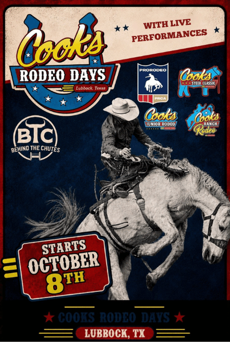 Lubbock Rodeo Rodeo Cook's Rodeo Days Tickets at Cook's Garage in Lubbock by Cooks Garage ...