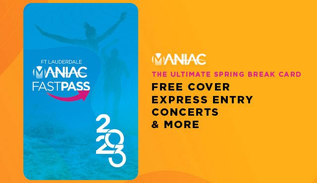 Maniac Vip Fast Pass Ft Lauderdale Tickets At Rock Bar In Fort Lauderdale By Maniac Vip Card Tixr 1665