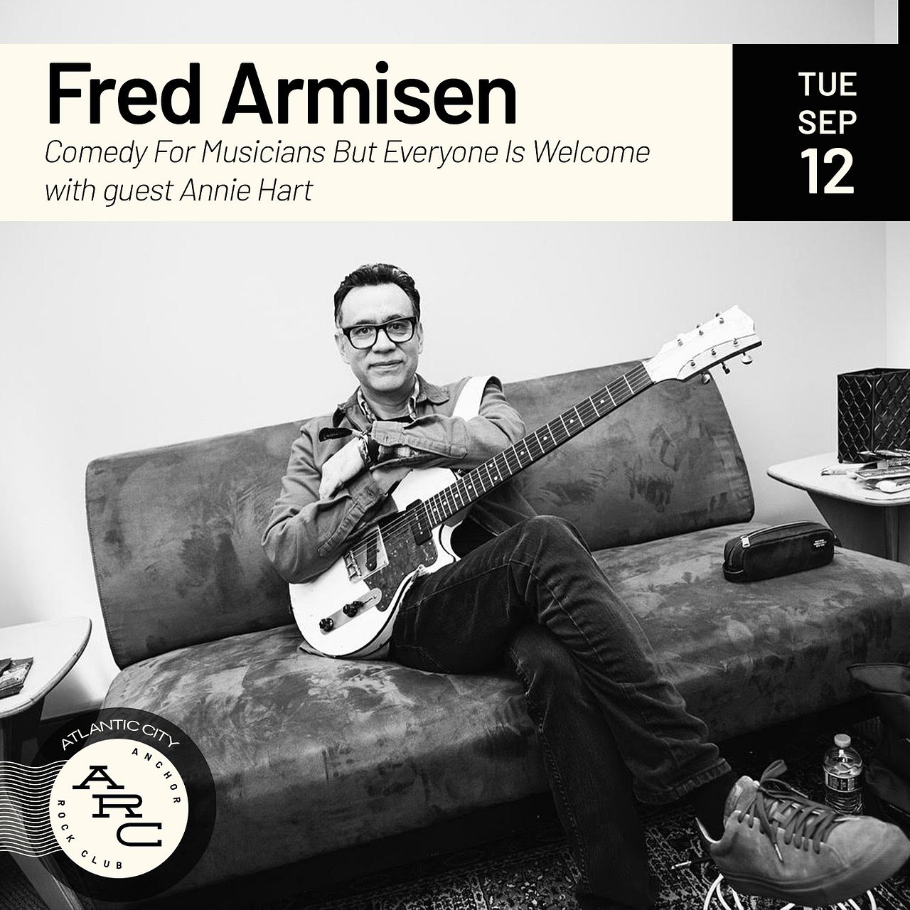 Fred Armisen Tickets at Anchor Rock Club in Atlantic City by Anchor