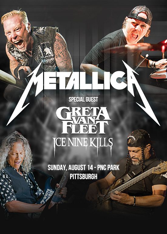 Metallica Live in Pittsburgh Tickets at PNC Park in Pittsburgh by
