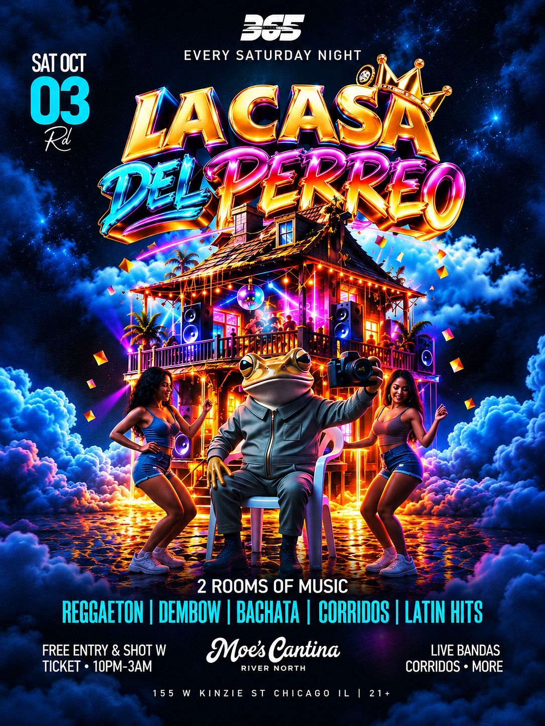 LA CASA DEL PERREO SATURDAYS (21+) flyer